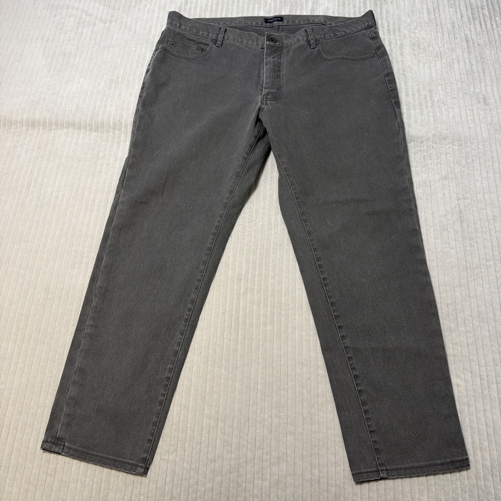 Proper Cloth Chino Mens W38 L29 Charcoal Stretch Slub Twill Gray